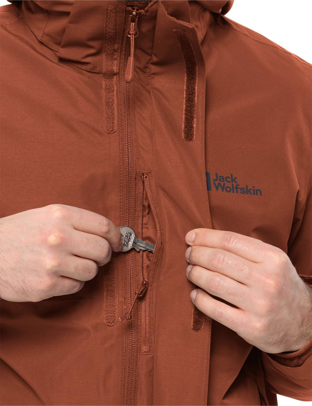Jack Wolfskin Herren Luntal 3in1 Jkt M Jacket L carmine, L carmine