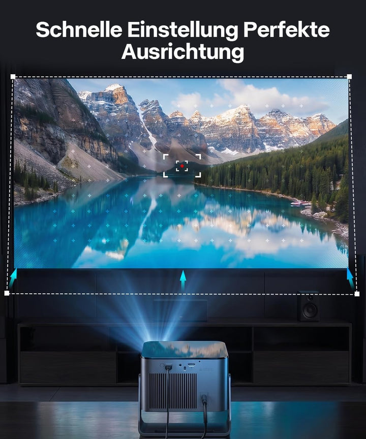 Magcubic Mini Beamer 4K,Native 1080P【Compatible with Netflix 】 600 ANSI | Mini Beamer Android 13 WiF