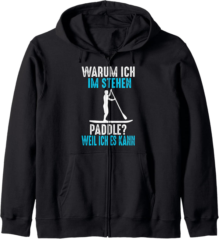Stand Up Paddling SUP Paddeln Sommer Strand Lustig Kapuzenjacke