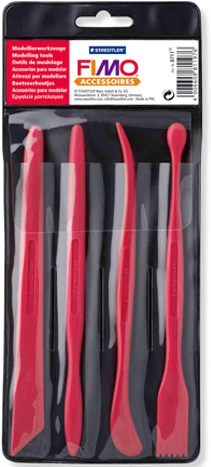STAEDTLER FIMO soft Basic-Set mit 9 Halbblöcken à 25 g (Sortiert, Komplettset) Sortiert 9 Stück, Sor