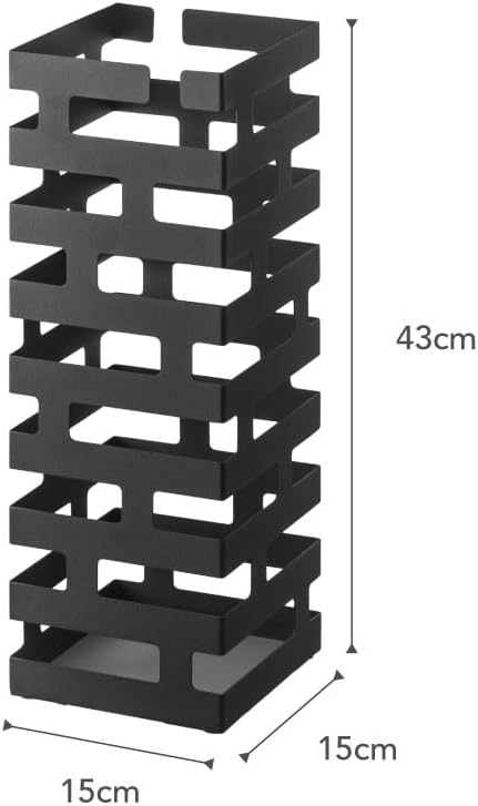 YAMAZAKII Schirmständer, Stahl, Schwarz, One Size, black, Schwarz