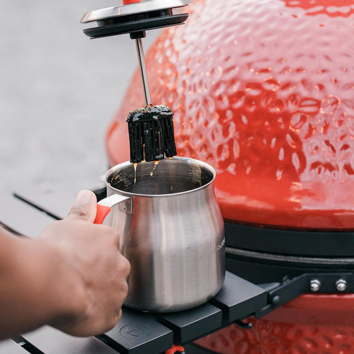 Kamado Joe® Krafted™ Brattopf aus Stahl mit Silikonpinseldeckel und luftdichtem Aufbewahrungsdeckel