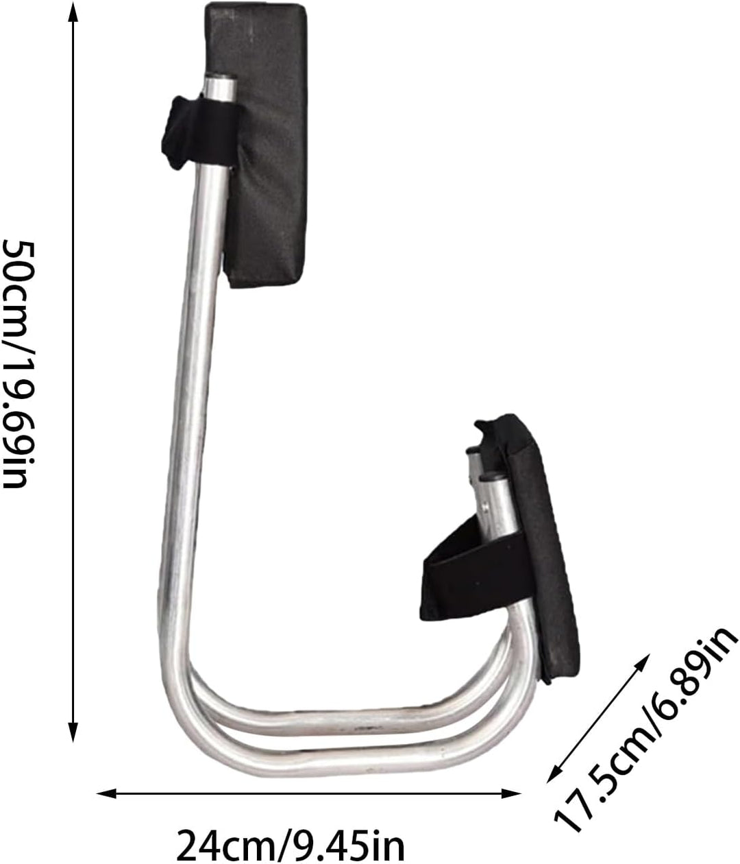 Garten Kniesitz und Sitz Ergonomisches Schwerlast-Hockerpolster Mit Schwarz, Schwarz