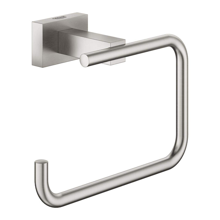 GROHE 40507DC1 Essentials Cube WC-Papierhalter, supersteel, Supersteel