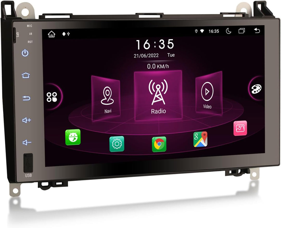 Erisin 9" Android 12 IPS Autoradio 2Din Bluetooth mit GPS Navi Für Mercedes Benz A/B Klasse W169 W24