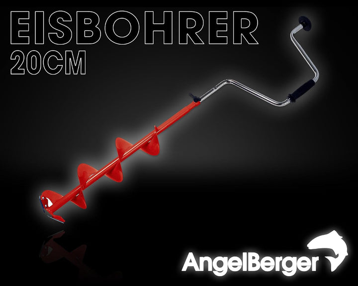 Angel-Berger Höhenverstellbarer Eisbohrer zum Eisangeln