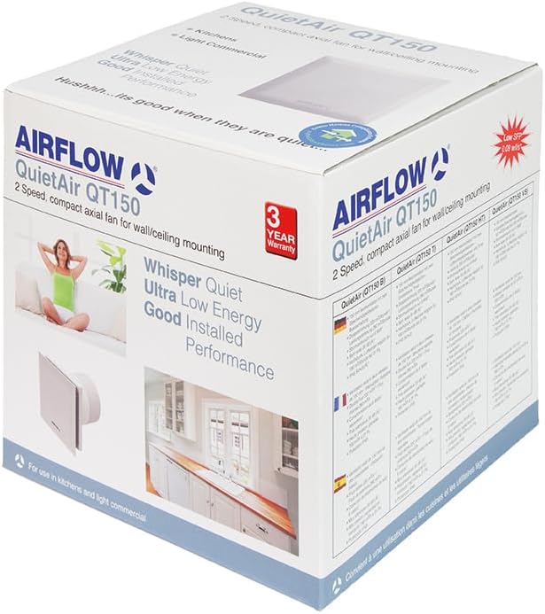Airflow 90000454 Wandventilator QUIETAIR, 90000454 Weiss, Wei&amp;