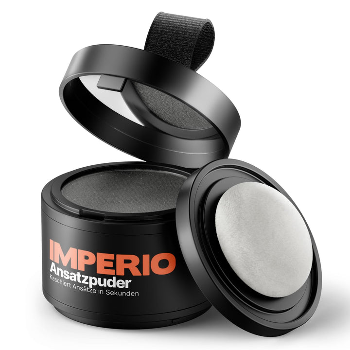 IMPERIO Ansatzpuder - Haar Concealer zur Haarverdichtung für Frauen und Männer, wasserfestes Haar Ma