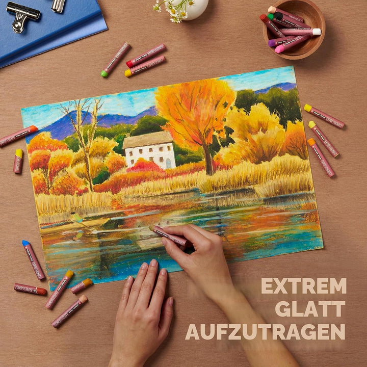 Cray nicht Expressionist 36 Stück Pastellkreide, Öl Farben sortiert