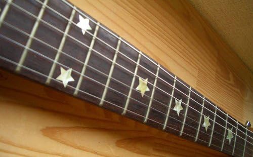 Inlay Sticker Griffbrett Position Marker für Gitarren &amp; Bass – Everly Brothers Stars - Weiss Perle W