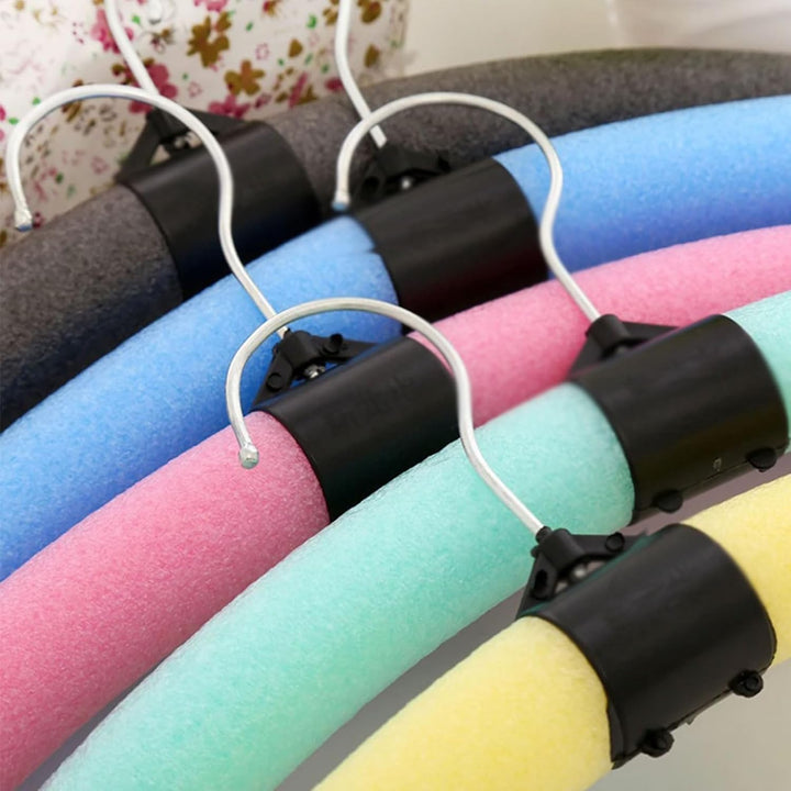 HOTTAOC kleiderbügel 10 Stück Bunte Schaumstoff-Schwamm-Kleiderbügel, biegsames Flexibles Gestell fü