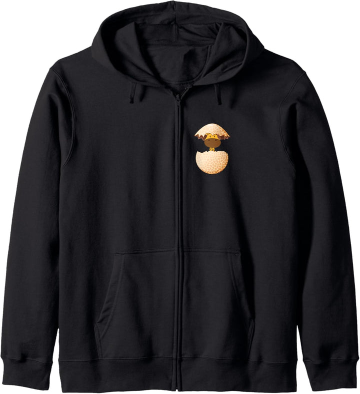 Baby-Giraffe schlüpft aus einem Ei lustiges Design Kapuzenjacke
