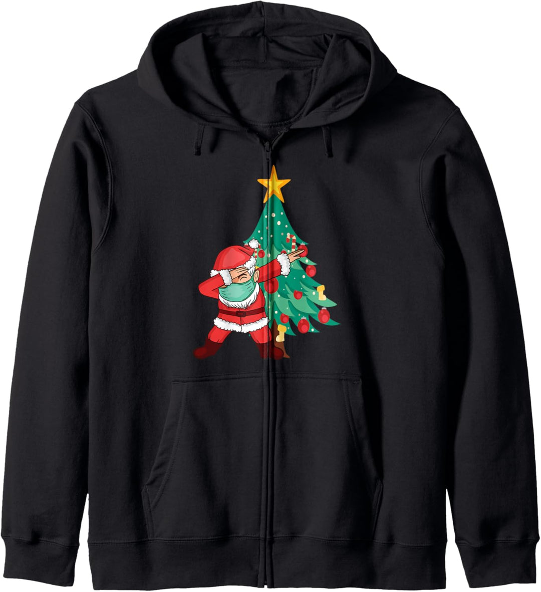 Dabbing Weihnachtsmann Weihnachten Xmas Geschenke Christmas Kapuzenjacke