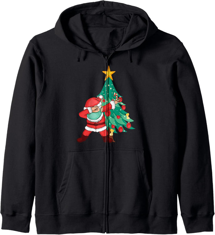 Dabbing Weihnachtsmann Weihnachten Xmas Geschenke Christmas Kapuzenjacke