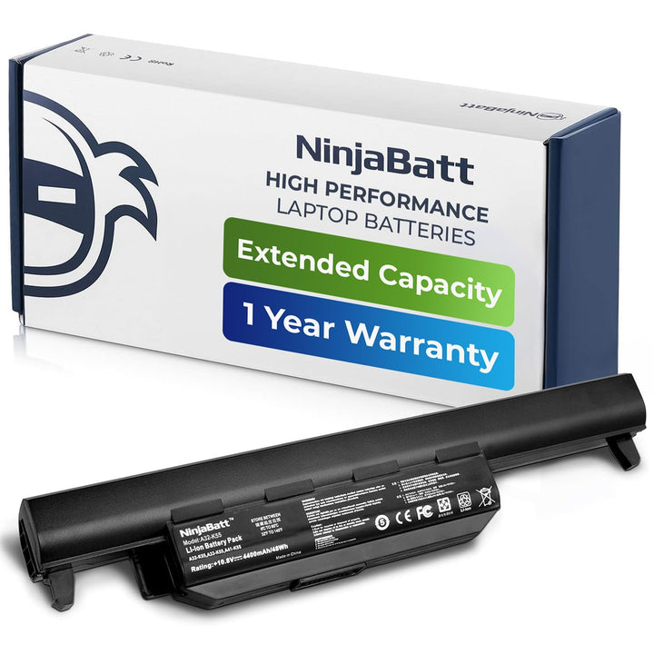 NinjaBatt Akku A32-K55 für Asus ASUS X75V F75VD X75A R500V F75V F75VB F75VC R503U R503A R503C K55VD