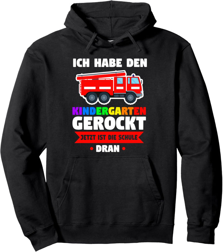 Schulkind Einschulung Bagger Pullover Hoodie