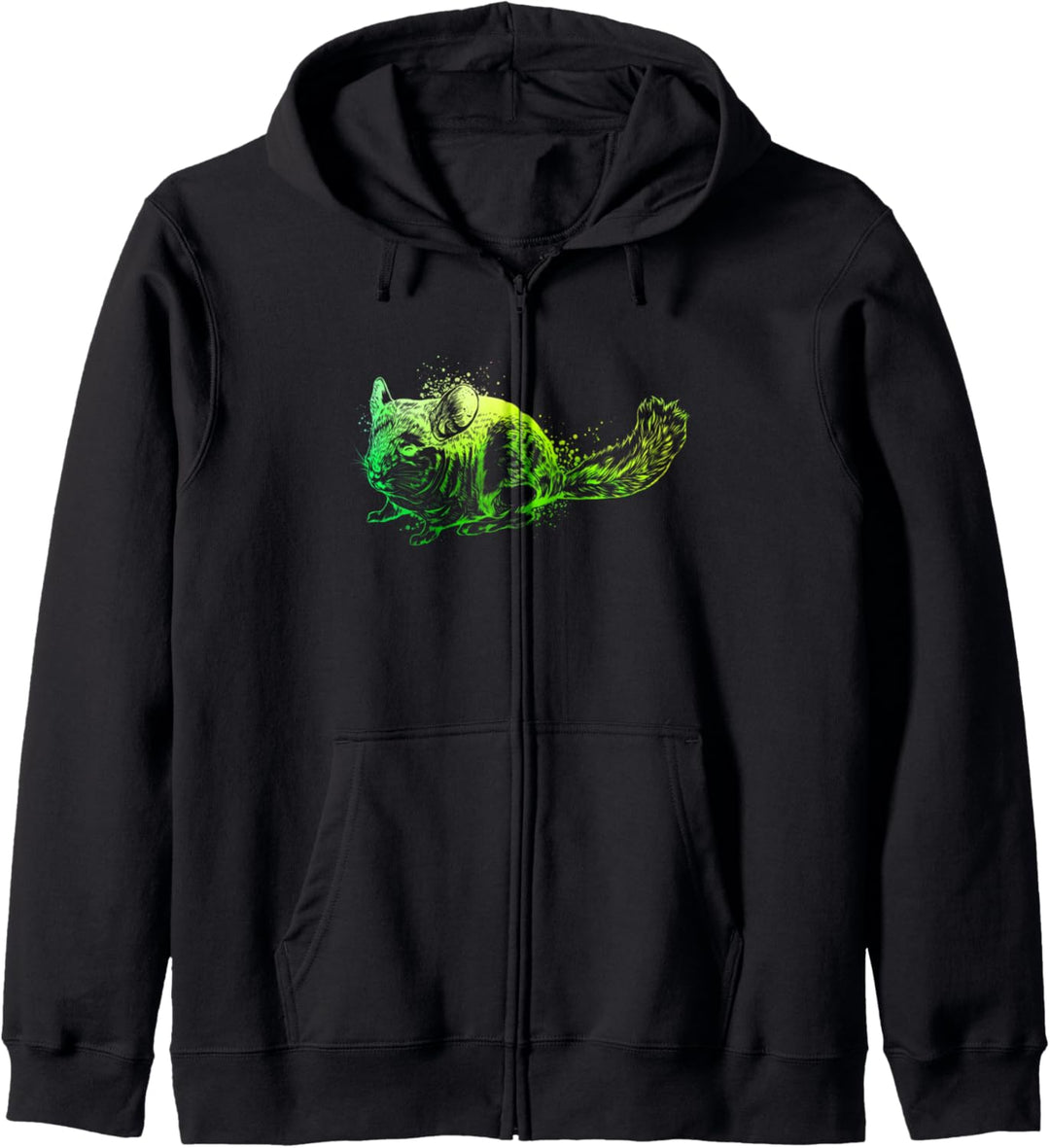 Farbenfroher Chinchilla Kapuzenjacke