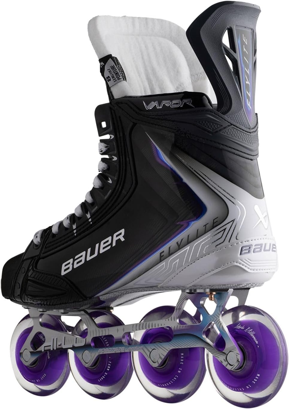 Bauer Vapor FLYLITE Senior Rollhockey Inline Schlittschuhe Fit 2 Schuhweite 8.0 = EU 43, Fit 2 Schuh