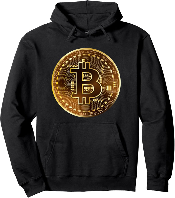 Bitcoin Coin BTC Crypto Currency Traders Blockchain Miners Pullover Hoodie