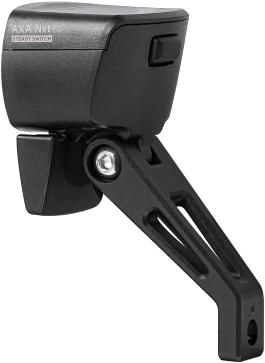AXA Dynamo-LED-Scheinwerfer Nxt 60 Steady Switch schwarz | 60 Lux | SB-Verpackung