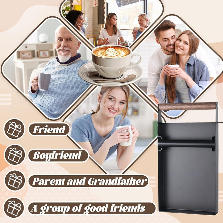 Sudschublade für Kaffeesatz, 32,7x20x4,5cm Abschlagbehälter für Siebträger