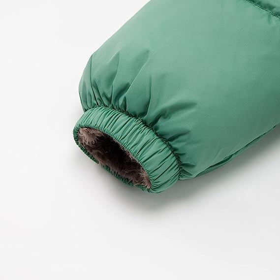 Baby Winter Fleece Mantel Kinder Jungen Jacke Outwear Mädchen Gepolstert Kleidung 2-3 Jahre Grün, 2-
