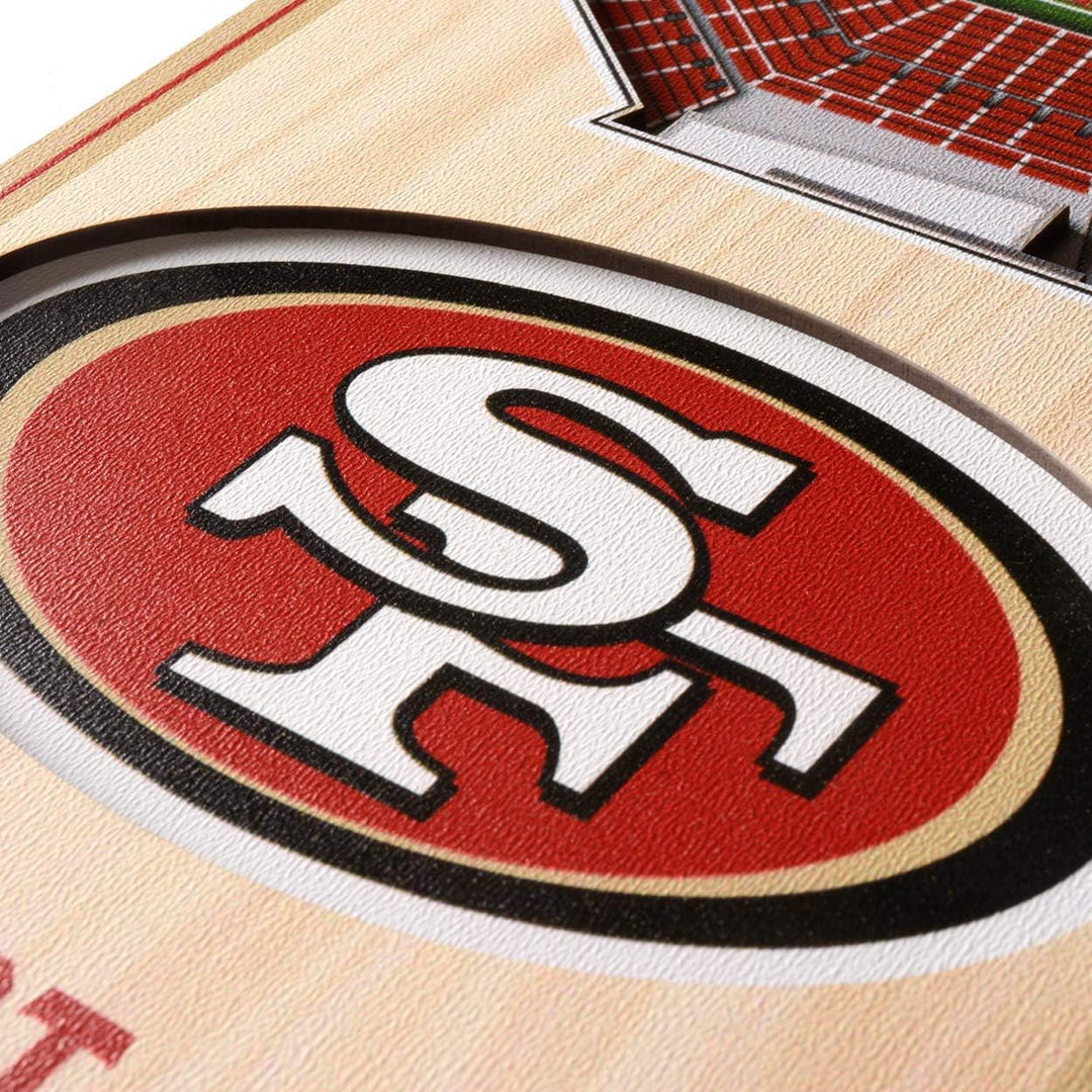 YouTheFan NFL 3D Stadion Banner, 15,2 x 48,3 cm San Francisco 49ers, San Francisco 49ers