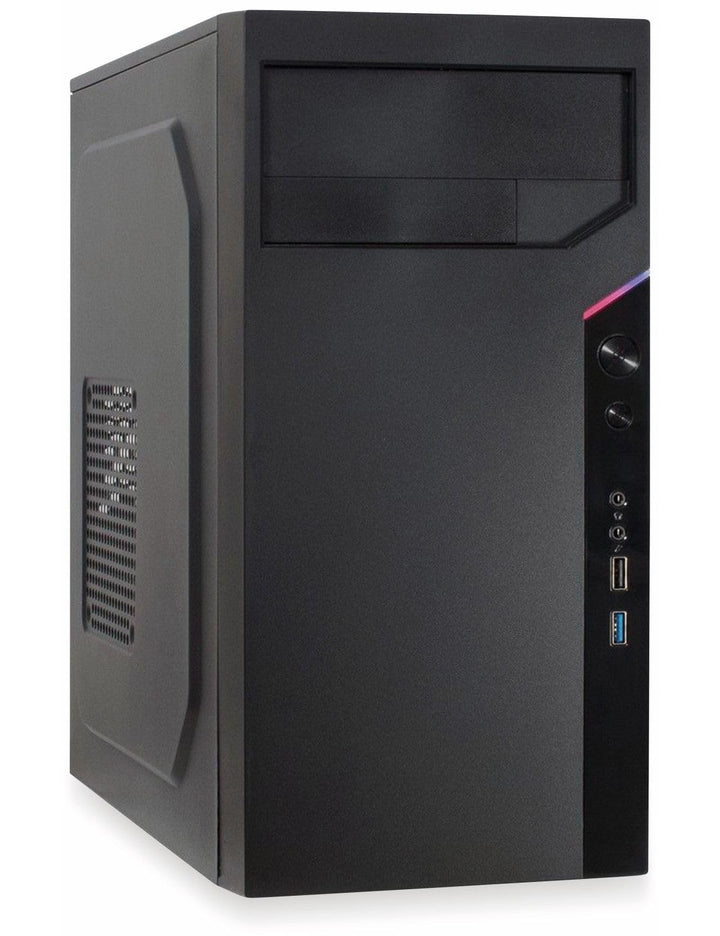 Inter-Tech Gehäuse IT-6505 Reto,Micro-ATX,2 USB-Frontanschluss schwarz