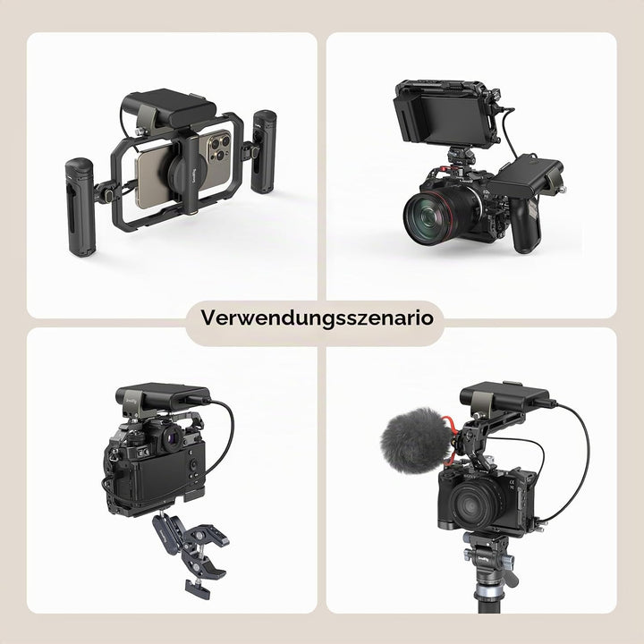SMALLRIG Aluminium Power Bank Halter, Powerbank Mount Clamp für Tragbare Power Banks mit einem Breit