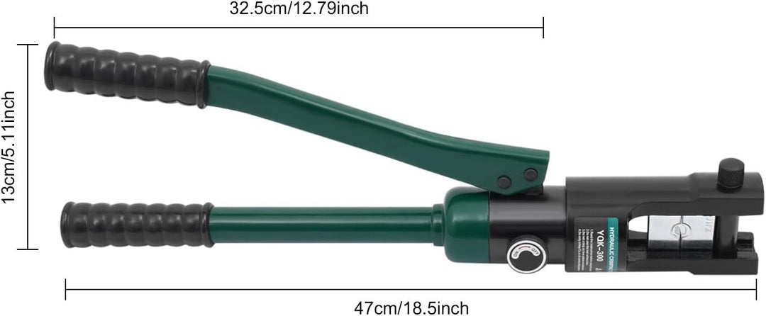 12 Tonnen Hydraulische Presszange, Crimpzange mit Koffer, Grün