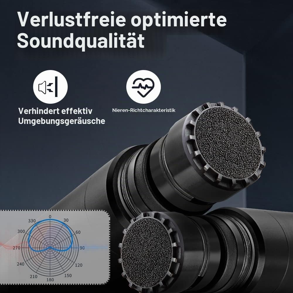 Depusheng R4 funkmikrofon kabellos mikrofon UHF Professionelles dynamisches drahtloses Drahtloses 4