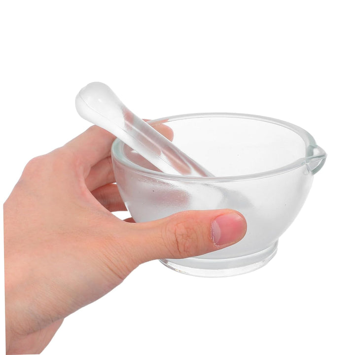 Glasmörser und Stössel Satz 8oz Weiss für Labor und Küche