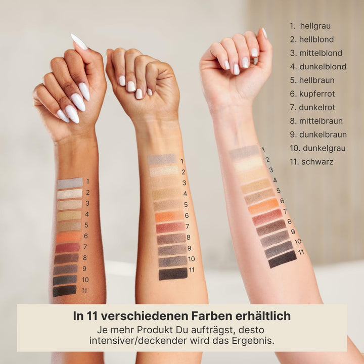 IMPERIO Ansatzpuder - Haar Concealer zur Haarverdichtung für Frauen und Männer, wasserfestes Haar Ma