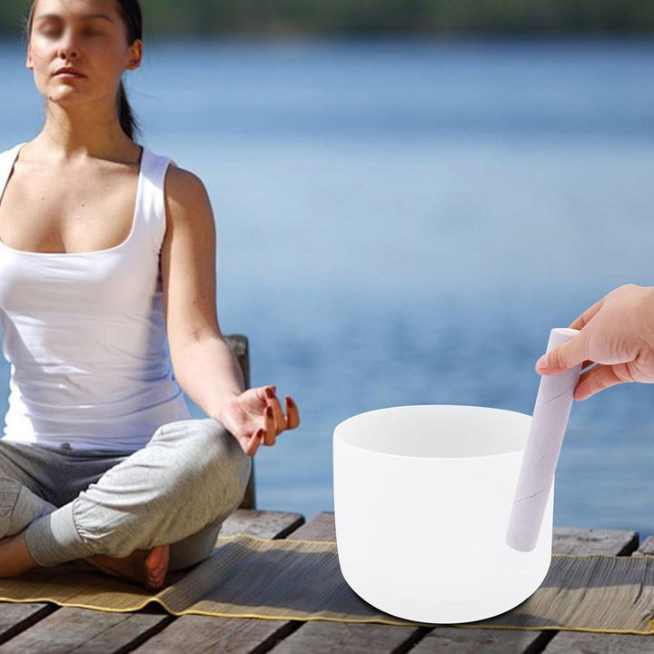 Quarzkristall Klangschale 432 Hz Perfect Pitch Kristallklangschalen 8 Zoll Klangschale Kristall für