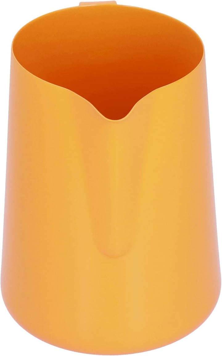 Domary 600-ml-Milchaufschäumkrug aus Edelstahl mit Spitzem Ausguss und Komfortablem Griff für Latte