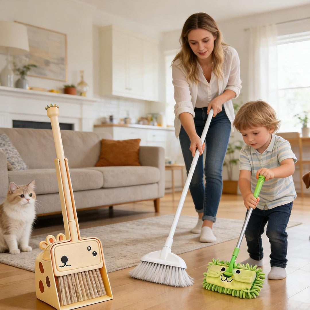Kinder Reinigungsset Lustiges Putzspielset grün, grün
