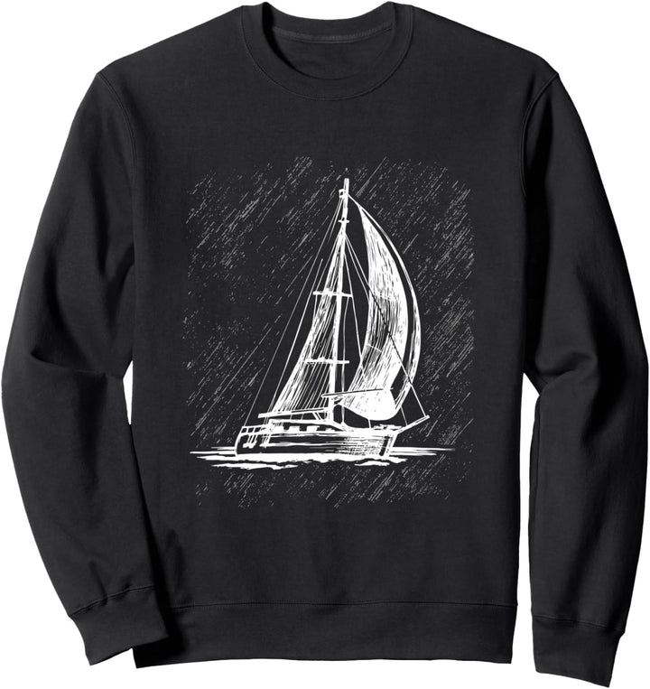 Retro Vintage Segel Segelboot Segelschiff Segler Geschenke Sweatshirt