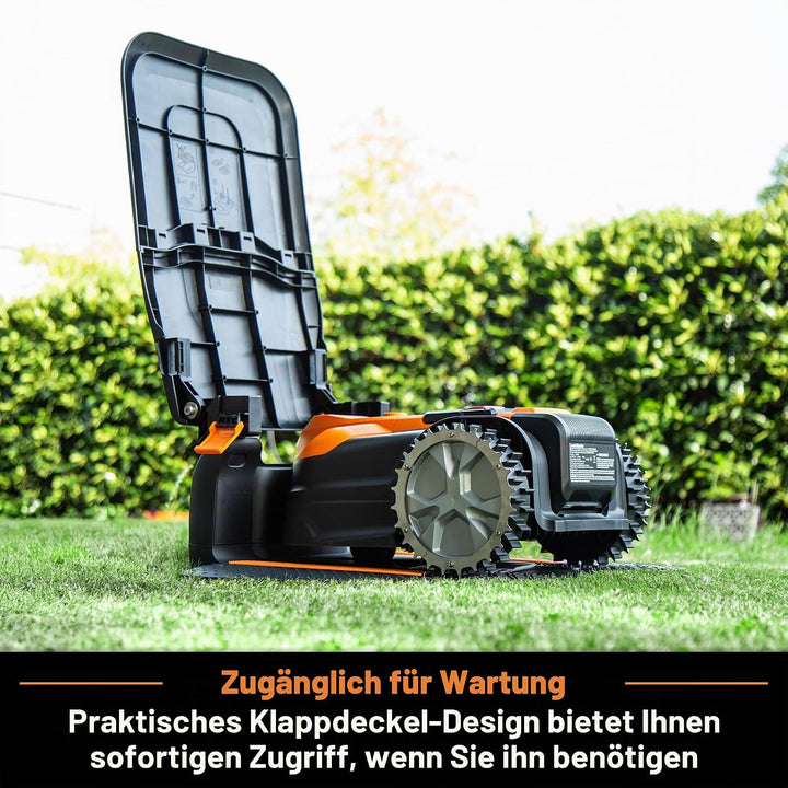 LawnMaster OcuMow Mähroboter Ladestation Garage Unterstand - 952642, Modern