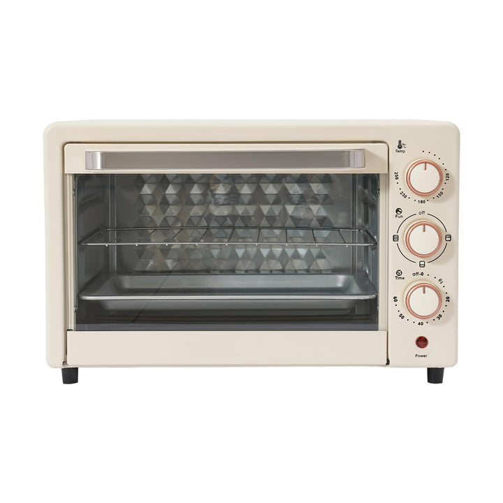 22L Elektrobackofen 1000W 220V Mini Backofen 60 Minuten Timer Einstellbarer Temperatur 120°C-250°C E