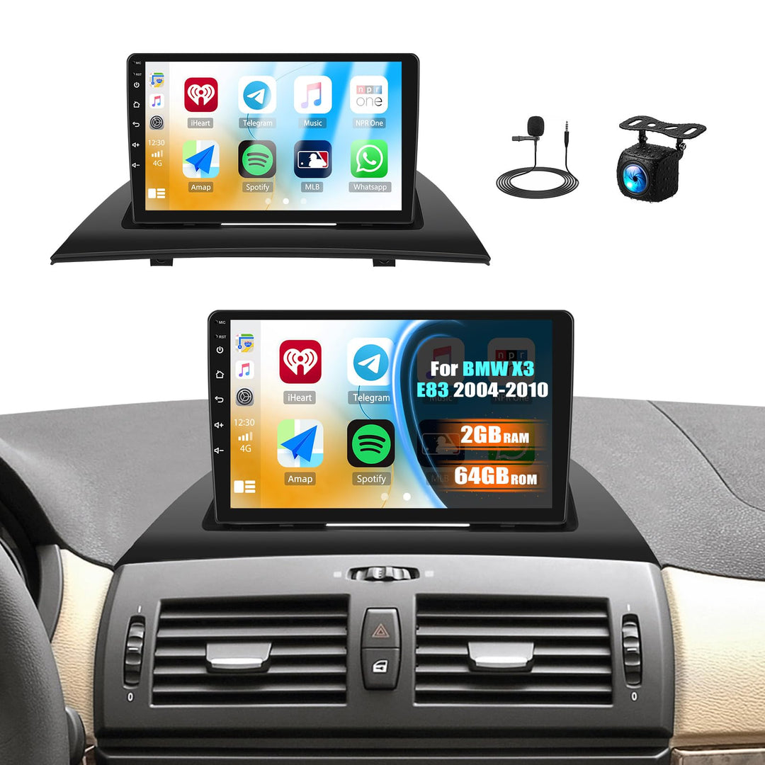 SIXTOP [2G+64G] Android 13 Autoradio mit Bluetooth für BMW X3 E83 2004-2010 mit Carplay Android Auto