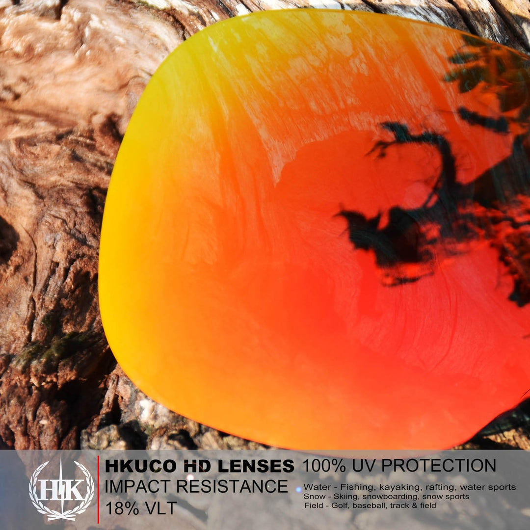 HKUCO Verstärken Ersatz-Brillengläser für Oakley Holbrook XL OO9417 Rot/Schwarz Sonnenbrille
