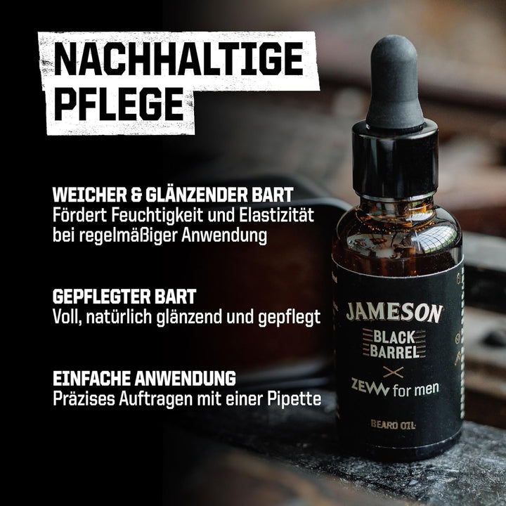 ZEW for Men Beard Oil Jameson Black Barrel x ZEW