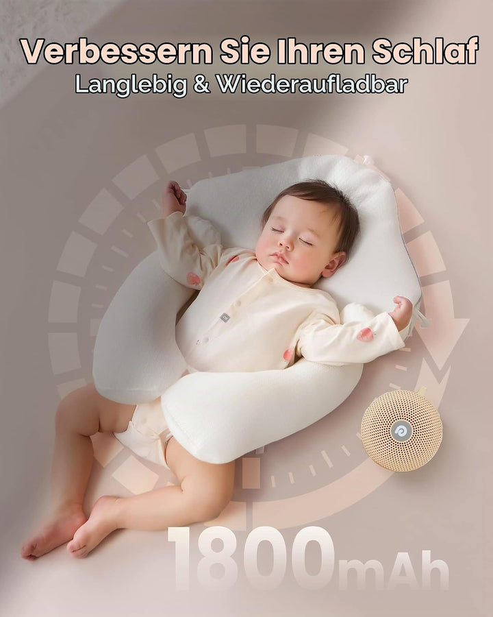 Dreamegg White Noise Machine - D11Max Einschlafhilfe Babys Erwachsene, Portable White Noise Machine