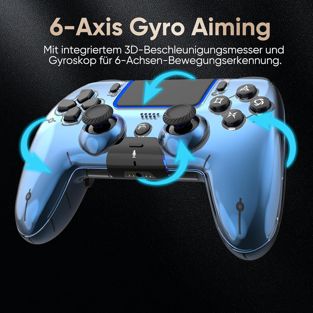BETMI Wireless Controller für PS5, Pro/Slim/MAC/Steam Deck/PC, Hall-Effekt-Joystick, Doppelvibration