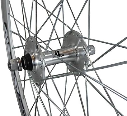 Woo Hoo Bikes Deep V 43 mm Fixie, Fixed Gear, Track, Single Speed Bike Wheels w. Flip Flop Hubs silb
