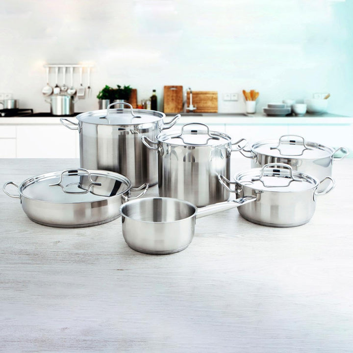 Quid Modell Cook INOX Basika ARC Tortenplatte 24 x 6 cm AZZERO, Metall, Stahl, 24 x 6 cm