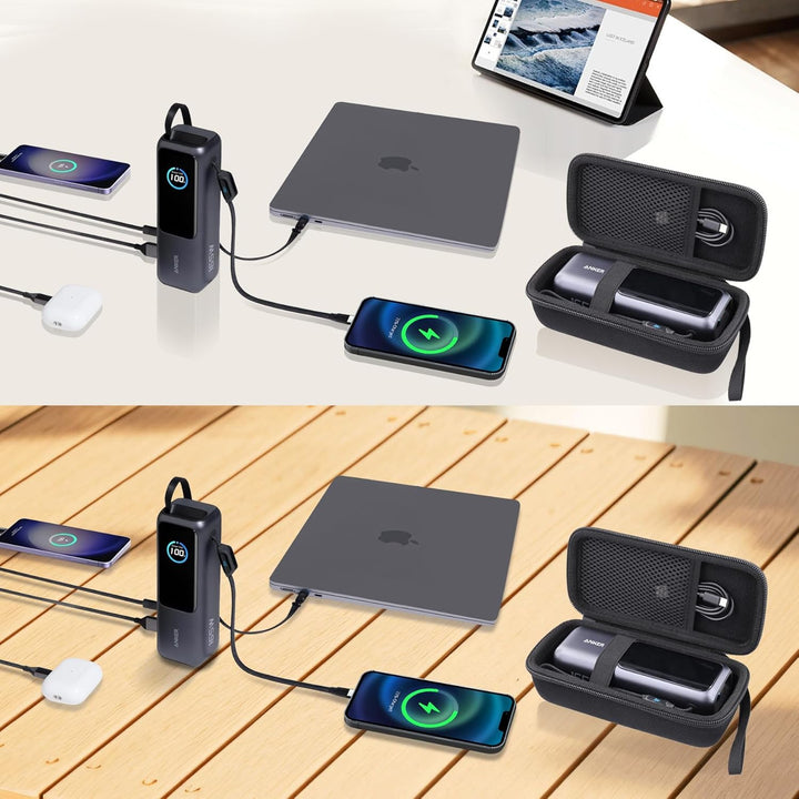 co2CREA Hart Tragbare Schutzhülle Etui Tasche für Anker Laptop Powerbank 25000mAh 165W Powerbank Tra
