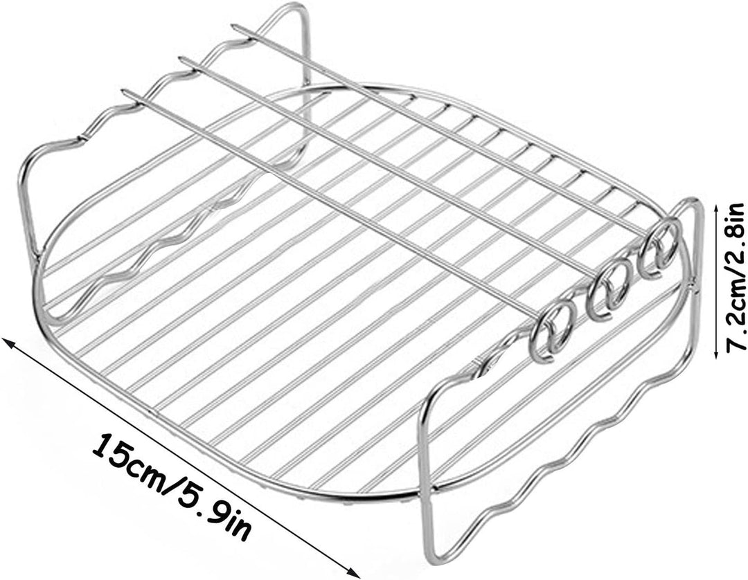 Grillrost Für Heissluftfritteuse, Heissluftfritteuse Grillrost, Luftfritteusen-Gestell 6, 7, 8 Zoll,