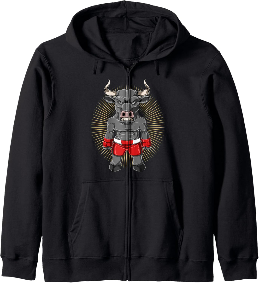 MMA Stier - Mixed Martial Arts Geschenk Kapuzenjacke