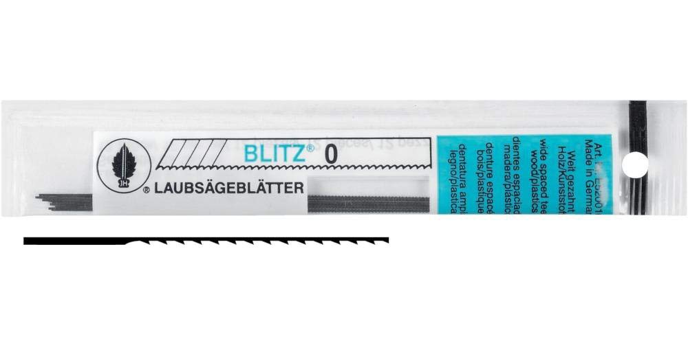 Josef Haunstetter E520017 Laubsägeblatt "Blitz" Grösse 7 weitgezahnt